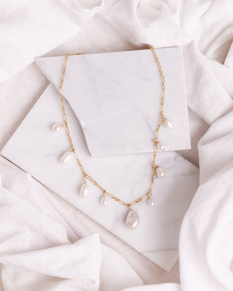 Mixed Pearl Necklace