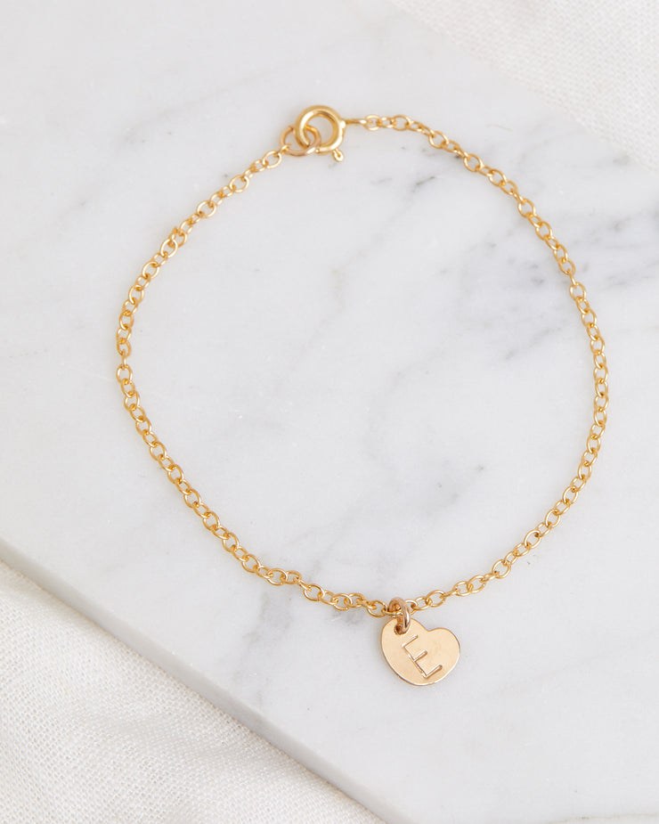 Stamped Initial Bracelet