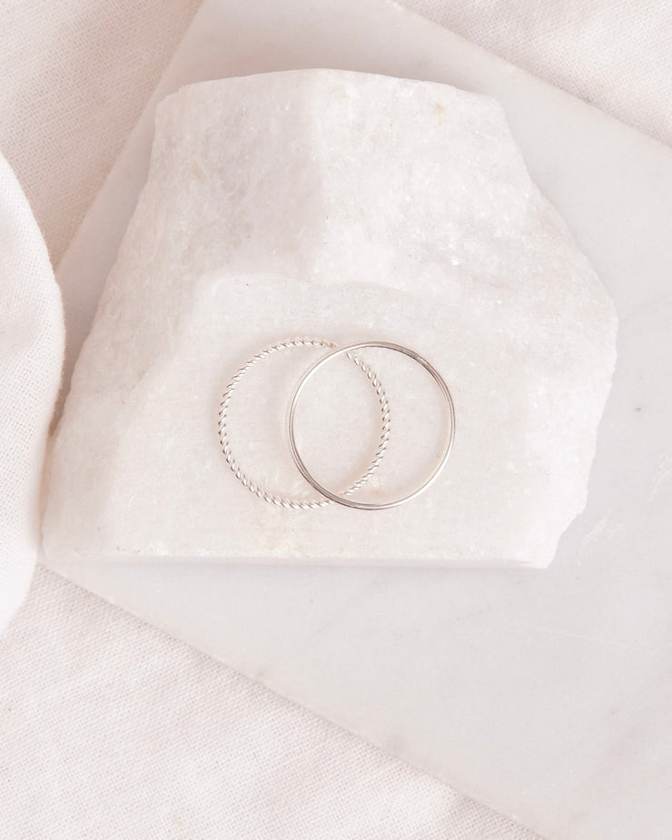 Twin Stacking Ring Set