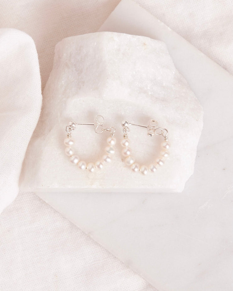 Ball and Pearl Studs