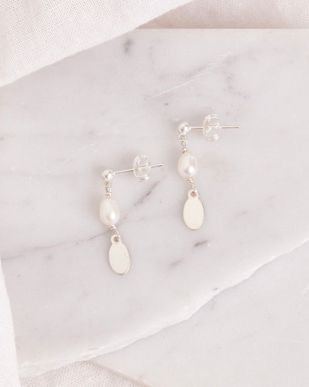 Pearl and Coin Studs