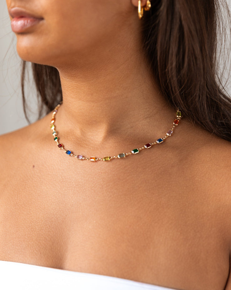 Gem Linked Necklace